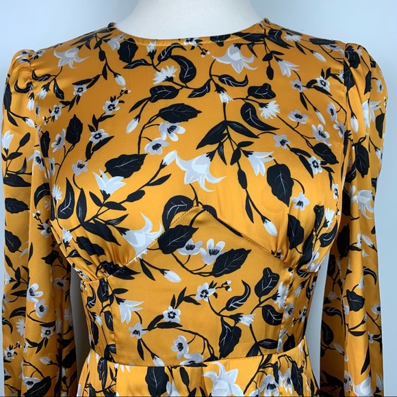 Tularosa Brixton Marigold Blossom Floral Dress XS - Picture 5 of 13